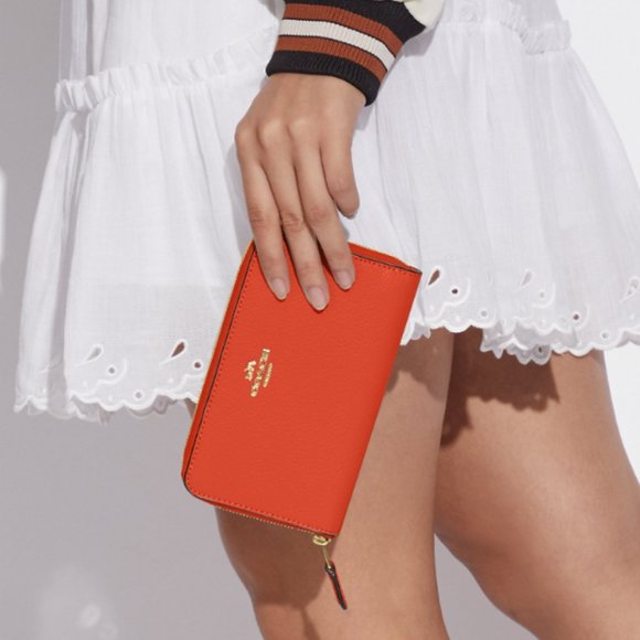 Coach Mango Medium ID Zip Leather Wallet NWT C4124 - Picture 5 of 5